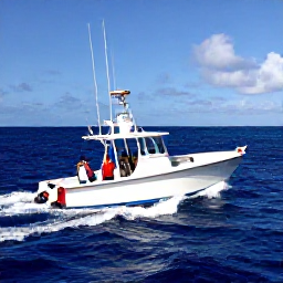 Caribbean Holidays, October Fishing, Anglers on a professionally equipped boat catching fish in deep blue Caribbean waters near the Grenadines