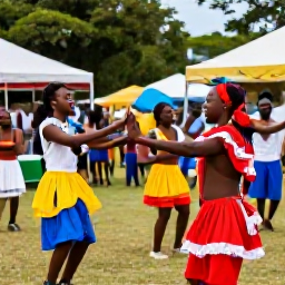 Caribbean Holidays, October Holidays, Colourful traditional music and dancing at an outdoor cultural celebration in Saint Vincent and the Grenadines