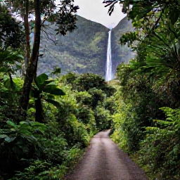 Caribbean Holidays, October Holidays, Hiking trail through lush rainforest on Saint Vincent leading towards a waterfall, with dramatic green mountains