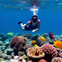 Caribbean Holidays, October Holidays, Visitors snorkelling in clear Caribbean water near colourful coral and tropical fish in the Grenadines