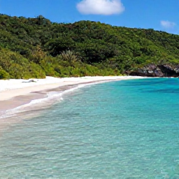 Caribbean Holidays, October Instagram Hotspots, Trunk Bay beach on St John with underwater snorkelling trail, clear turquoise water, white sand and green forested hills