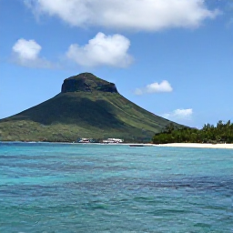 Caribbean Holidays, October Island Hopping, A bright coastal view of Saint Kitts and Nevis in October, with turquoise sea, green volcanic hills and a small boat near the shore