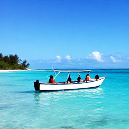 Caribbean Holidays, October Island Hopping, Travellers enjoying a small inter-island boat and a lively Caribbean waterfront during an October multi-country holiday