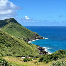 Caribbean Holidays, October Nature Holidays, A panoramic view of Saint Barth&eacute;lemy&rsquo;s green hills, rugged coastline and bright blue Caribbean sea in October