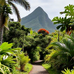 Caribbean Holidays, October Nature Holidays, Lush tropical rainforest and mountain scenery on Saint Vincent, with a clear trail leading through green vegetation