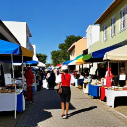 Caribbean Holidays, October Solo Holidays, A friendly solo visitor exploring a colourful street market in Charlotte Amalie, St Thomas, with local stalls, historic buildings and Caribbean sunlight