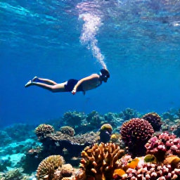 Caribbean Holidays, October Solo Holidays, Solo traveller snorkelling above a colourful Caribbean coral reef with clear water, tropical fish and sunshine