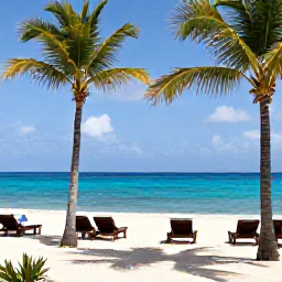 Caribbean Holidays, October Spa Breaks, Relaxing beachfront spa resort in Cura&ccedil;ao during October, with palm trees, turquoise sea and a calm tropical atmosphere