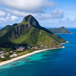 Caribbean Holidays, Puerto Rico Adventures, Aerial view of Puerto Rico's lush mountains, tropical coastline and bright blue Caribbean sea in August