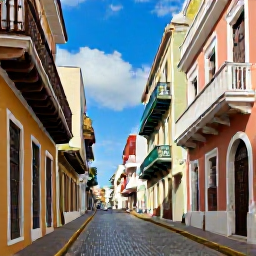 Caribbean Holidays, Puerto Rico Adventures, Travellers exploring the colourful streets and historic Spanish buildings of Old San Juan, Puerto Rico