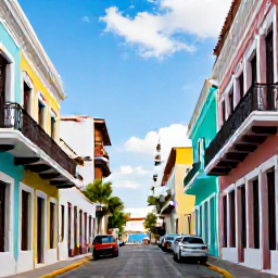 Caribbean Holidays, Puerto Rico Adventures, Travellers exploring the colourful streets of Old San Juan, Puerto Rico, with historic buildings and lively local atmosphere