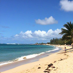 Caribbean Holidays, Puerto Rico Beaches, Sunny January beach at Isla Verde, Puerto Rico, with turquoise water, golden sand and a few relaxed holidaymakers