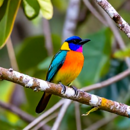 Caribbean Holidays, Puerto Rico Birdwatching, Colourful Puerto Rican birds in a lush tropical forest during early morning light