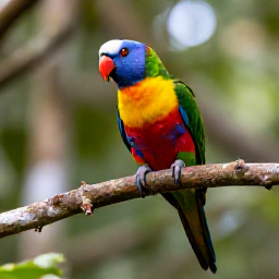 Caribbean Holidays, Puerto Rico Birdwatching, Puerto Rican parrot perched on a branch in El Yunque National Forest