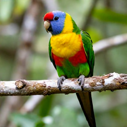Caribbean Holidays, Puerto Rico Birdwatching, Puerto Rican parrot perched on a branch in the Caribbean rainforest