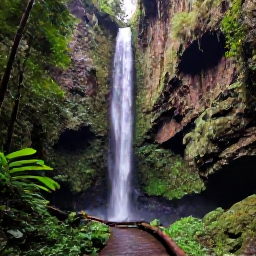 Caribbean Holidays, Puerto Rico Breaks, Scenic day trip from San Juan to El Yunque National Forest, showing lush rainforest, a waterfall and a walking trail