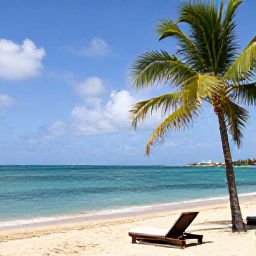 Caribbean Holidays, Puerto Rico Business Class, Relaxed Puerto Rican beach with clear turquoise water, palm trees and a comfortable resort atmosphere