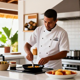 Caribbean Holidays, Puerto Rico Cooking, Puerto Rican chef teaching visitors to prepare traditional dishes in a bright, welcoming cooking school