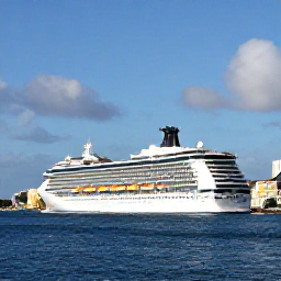 Caribbean Holidays, Puerto Rico Cruises, A modern cruise ship sailing into San Juan harbour, with colourful colonial buildings, blue Caribbean water and bright September sunshine