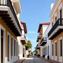 Caribbean Holidays, Puerto Rico Cruises, Cruise passengers exploring the colourful streets and historic colonial buildings of Old San Juan, Puerto Rico