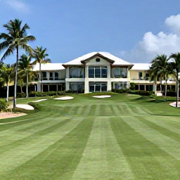 Caribbean Holidays, Puerto Rico Golf, Elegant Puerto Rican golf resort clubhouse overlooking green fairways and tropical gardens