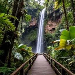Caribbean Holidays, Puerto Rico Holidays, Lush El Yunque rainforest with waterfalls, tropical foliage and a walking trail in May