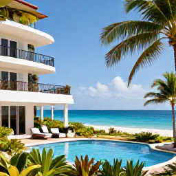 Caribbean Holidays, Puerto Rico Honeymoons, Elegant oceanfront honeymoon hotel in Puerto Rico with private balcony, swimming pool and tropical gardens