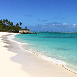 Caribbean Holidays, Puerto Rico Instagram, A tranquil tropical beach at Flamenco Beach, Culebra, Puerto Rico, with clear turquoise water and white sand