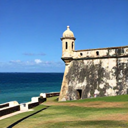 Caribbean Holidays, Puerto Rico Instagram, El Morro fortress in San Juan overlooking the blue Caribbean Sea on a clear February day