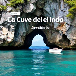 Caribbean Holidays, Puerto Rico Instagram, Turquoise water, limestone cliffs and a small boat in a calm bay at La Cueva del Indio near Arecibo, Puerto Rico