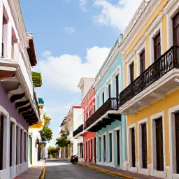 Caribbean Holidays, Puerto Rico Luxury, Colourful historic streets of Old San Juan, elegant colonial buildings, balconies and a luxury travel atmosphere