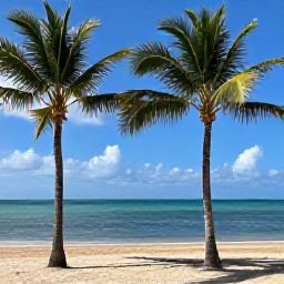 Caribbean Holidays, Puerto Rico September, A sunny Puerto Rican beach with palm trees, calm turquoise water and a relaxed September holiday atmosphere