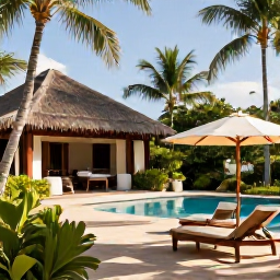 Caribbean Holidays, Puerto Rico Spa Breaks, Luxurious Puerto Rico spa resort with treatment rooms, tropical gardens, loungers and warm April sunshine