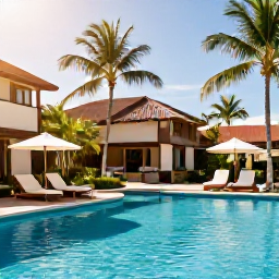 Caribbean Holidays, Puerto Rico Spa Breaks, Relaxing luxury spa treatment beside a tropical pool at a Puerto Rico resort in warm May sunshine