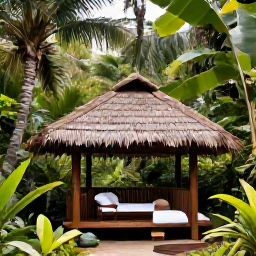 Caribbean Holidays, Puerto Rico Spas, Serene Puerto Rico rainforest wellness retreat near El Yunque, open-air massage pavilion surrounded by lush tropical foliage