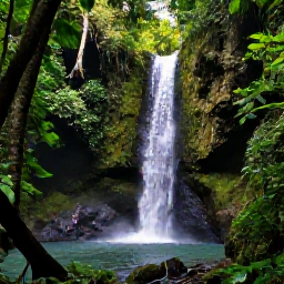 Caribbean Holidays, Puerto Rico Tours, Lush El Yunque National Forest with tropical foliage, a waterfall and a guided hiking trail in August