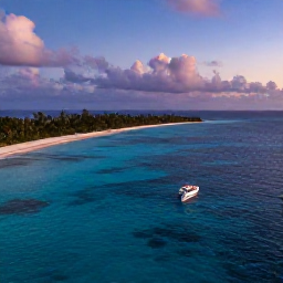 Caribbean Holidays, Puerto Rico Tours, Small boat gliding across clear Caribbean water beside a bioluminescent bay at dusk