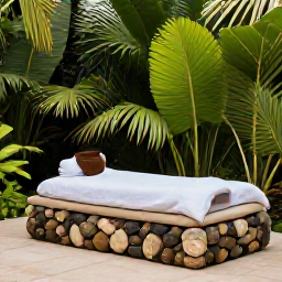 Caribbean Holidays, Puerto Rico Wellness, Puerto Rico wellness retreat with an outdoor spa treatment, tropical greenery, natural stone and a tranquil setting