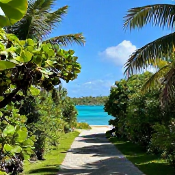 Caribbean Holidays, Quiet Solo Holidays, A quiet coastal path through tropical greenery leading towards a secluded Caribbean cove