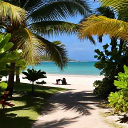 Caribbean Holidays, Quiet Walking Holidays, A secluded Caribbean beach reached by a quiet woodland path, with shaded palms, clear water and a small picnic beside the sand