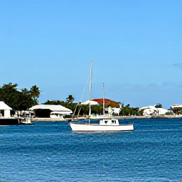 Caribbean Holidays, Saint Barth Fishing, Bright April morning at Gustavia harbour on Saint Barth&eacute;lemy, with fishing boats, calm blue water and a relaxed Caribbean atmosphere