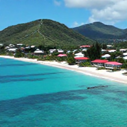 Caribbean Holidays, Saint Barth Instagram, Aerial view of Saint Barth&eacute;lemy in May, showing turquoise water, white beaches, green hills and red-roofed villas under bright Caribbean sunshine