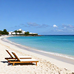 Caribbean Holidays, Saint Barth May, A sunny adults-only beach on Saint Barth&eacute;lemy in May, with calm turquoise water, white sand and a few stylish sun loungers