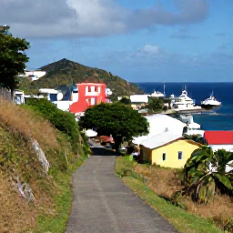 Caribbean Holidays, Saint Barth Walking, A scenic hillside walking route above Gustavia on Saint Barth&eacute;lemy, colourful buildings, harbour views and yachts below
