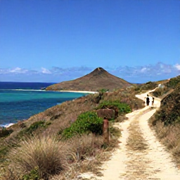 Caribbean Holidays, Saint Barth Walking, A sunny coastal walking trail on Saint Barth&eacute;lemy in March, with turquoise sea, dry hills and a small island path