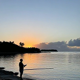 Caribbean Holidays, Saint Barthelemy Fishing, A calm sunset over Saint Barthelemy harbour after a successful day of fishing