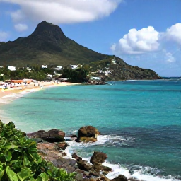 Caribbean Holidays, Saint Barth&eacute;lemy Instagram, Eden Rock and St Jean Bay in Saint Barth&eacute;lemy, turquoise water, rocky shoreline, beach and colourful umbrellas