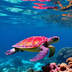Caribbean Holidays, Saint Barthelemy Nature, Colourful reef fish and sea turtles swimming above a clear Saint Barthelemy coral reef
