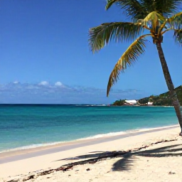 Caribbean Holidays, Saint Barthelemy Wine, Quiet February beach on Saint Barth&eacute;lemy with turquoise water, white sand and a few palm trees