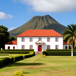 Caribbean Holidays, Saint Kitts Instagram, Historic plantation estate in Saint Kitts surrounded by tropical gardens, volcanic hills and bright island sunshine